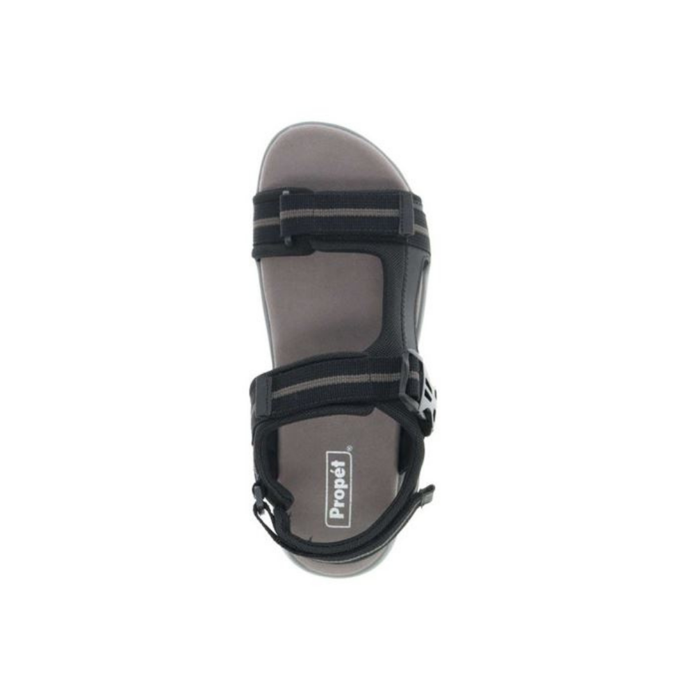 Propet Men's Eli Sport Sandals – Black/Grey