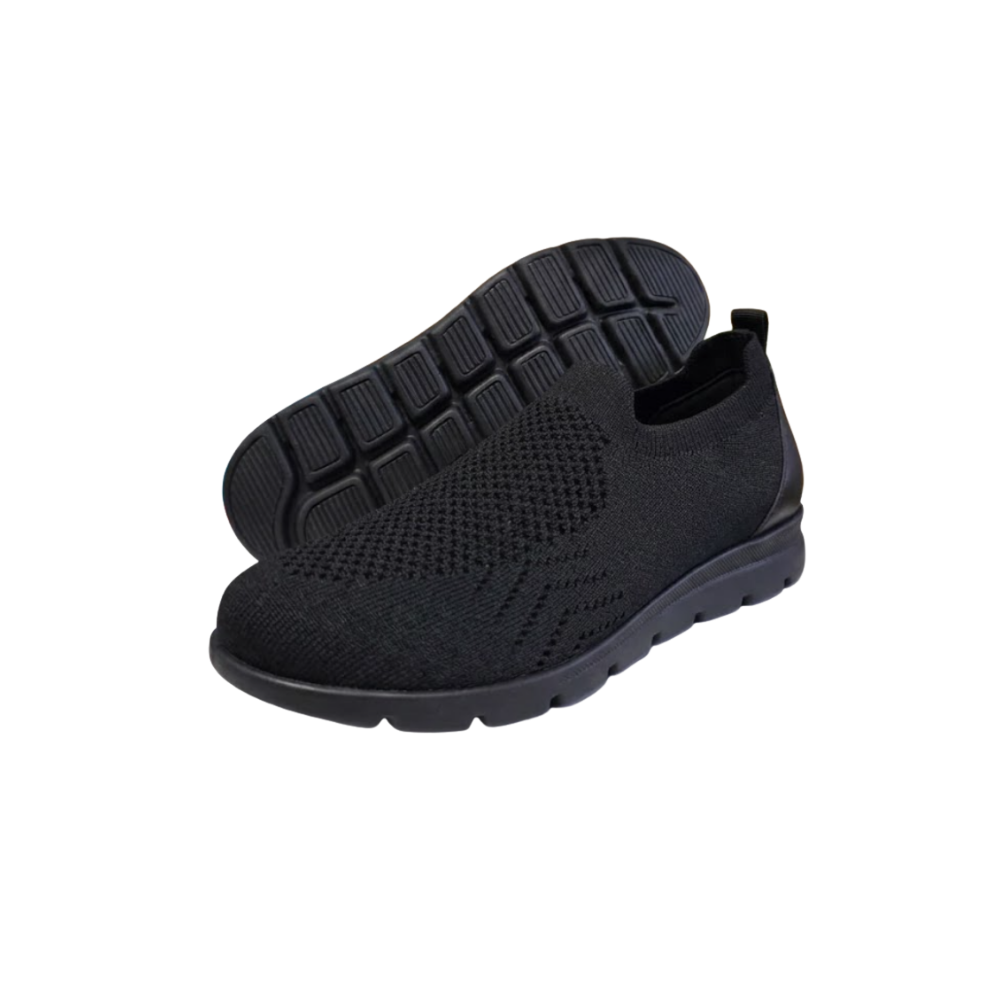 David Tate Women's Ultimate Stretch Slip-On Loafer - Black Stretch