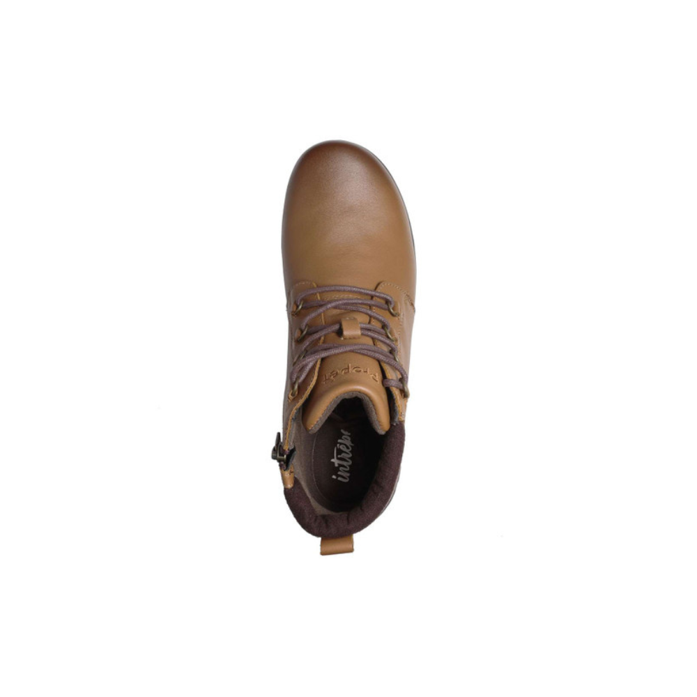 Propét Women's Delaney Leather Everyday Comfort Ankle Boot - Brown
