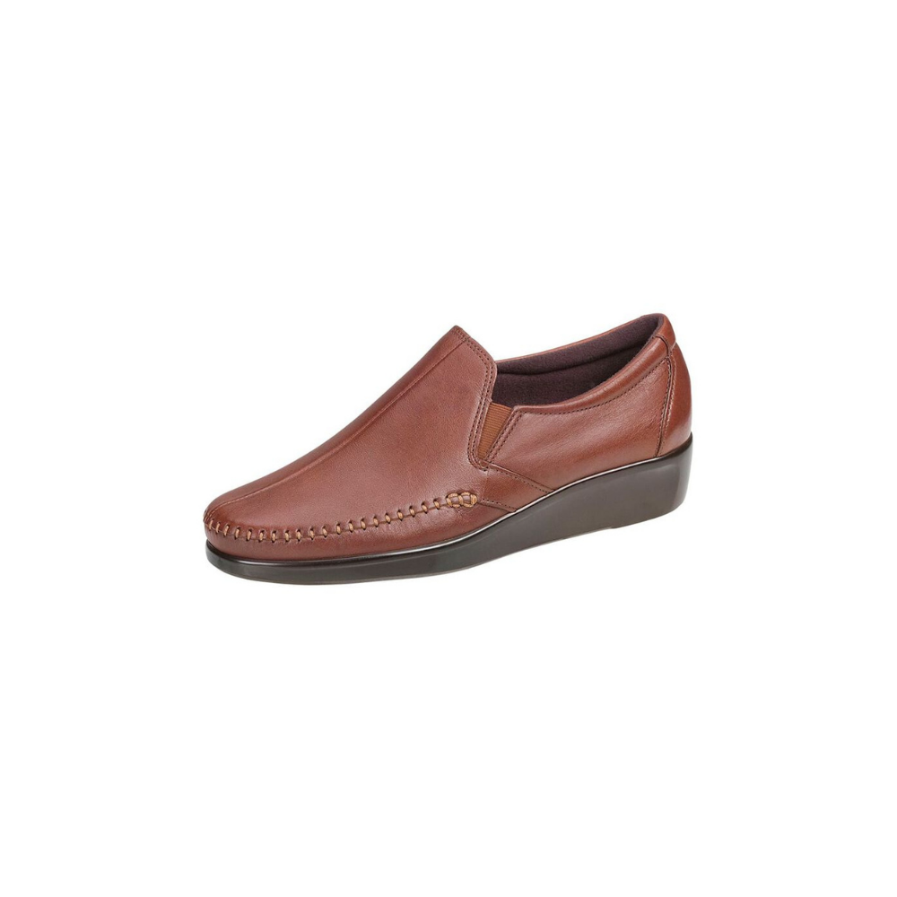 SAS Women's Dream - Leather Comfort Slip-On Loafer - Brown