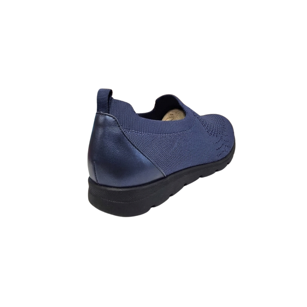 David Tate Women's Ultimate Stretch Slip-On Loafer - Navy Stretch