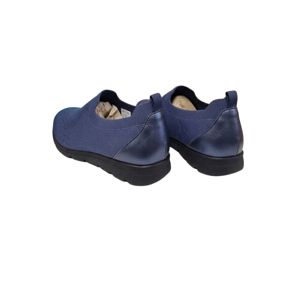 David Tate Women's Ultimate Stretch Slip-On Loafer - Navy Stretch