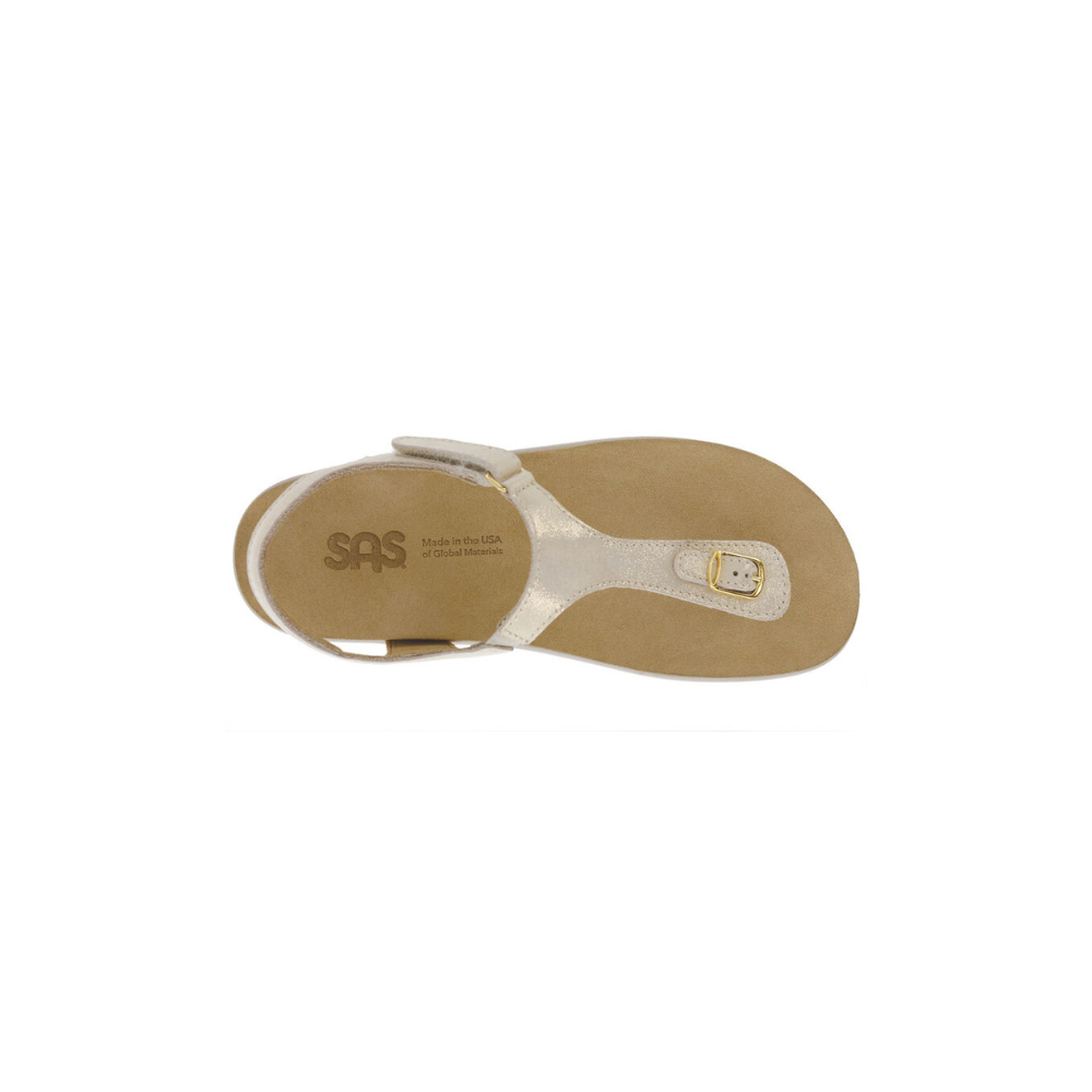 SAS Women's Marina - Leather Comfort Sandal - Soft Gold