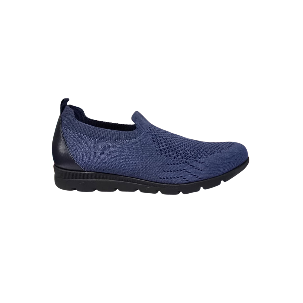 David Tate Women's Ultimate Stretch Slip-On Loafer - Navy Stretch