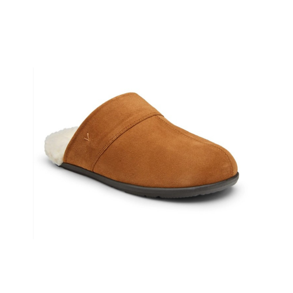 Vionic Men’s Alfons Comfort Slipper - Toffee Suede - 10010990245