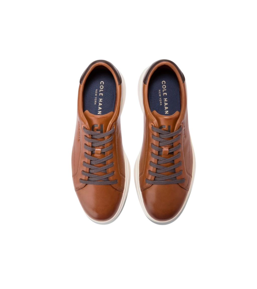 Cole Haan Men's GrandPrø Tennis 2.0 Sneakers British Tan/Dark Chocolate