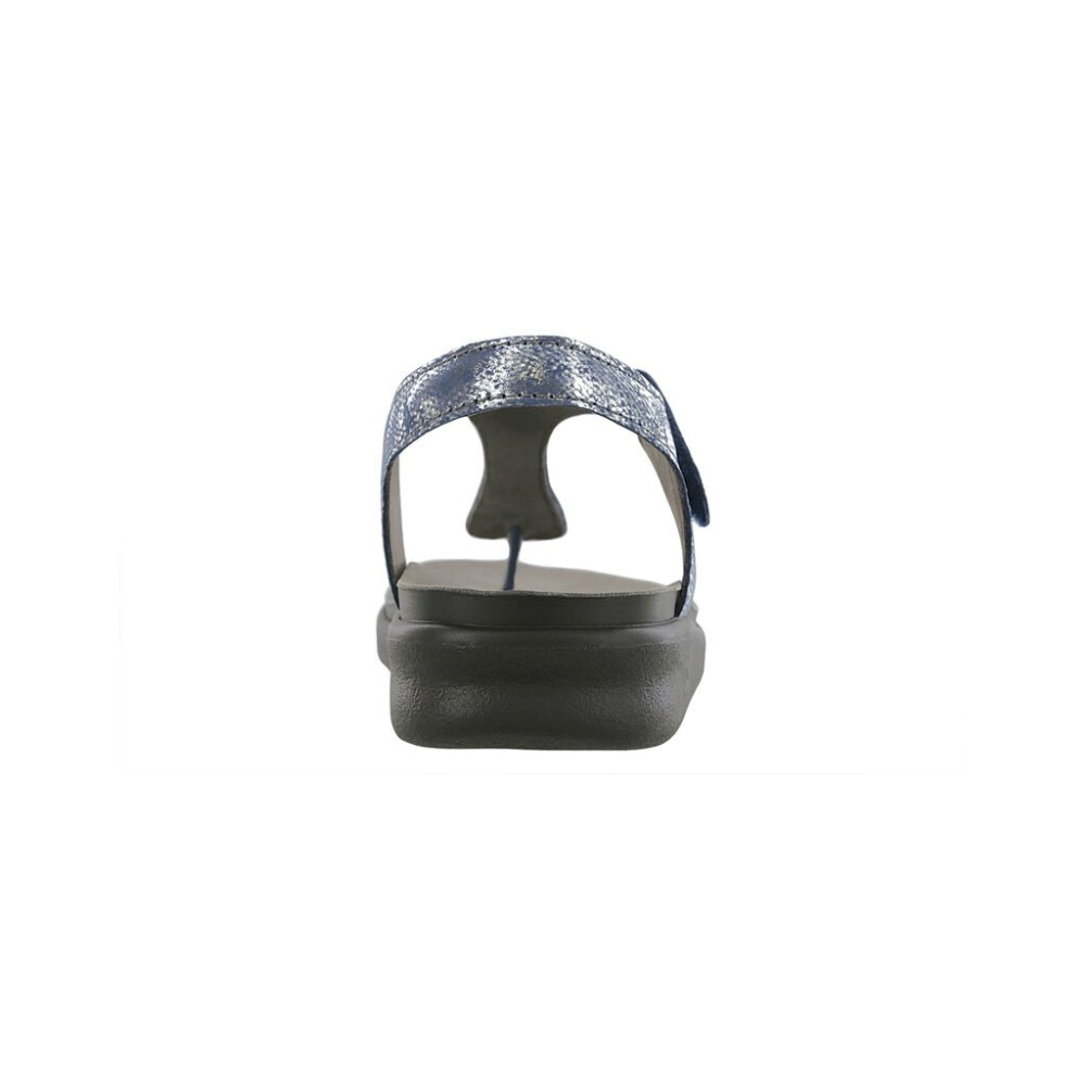 SAS Women's Marina - Leather Comfort Sandal - Silver Blue