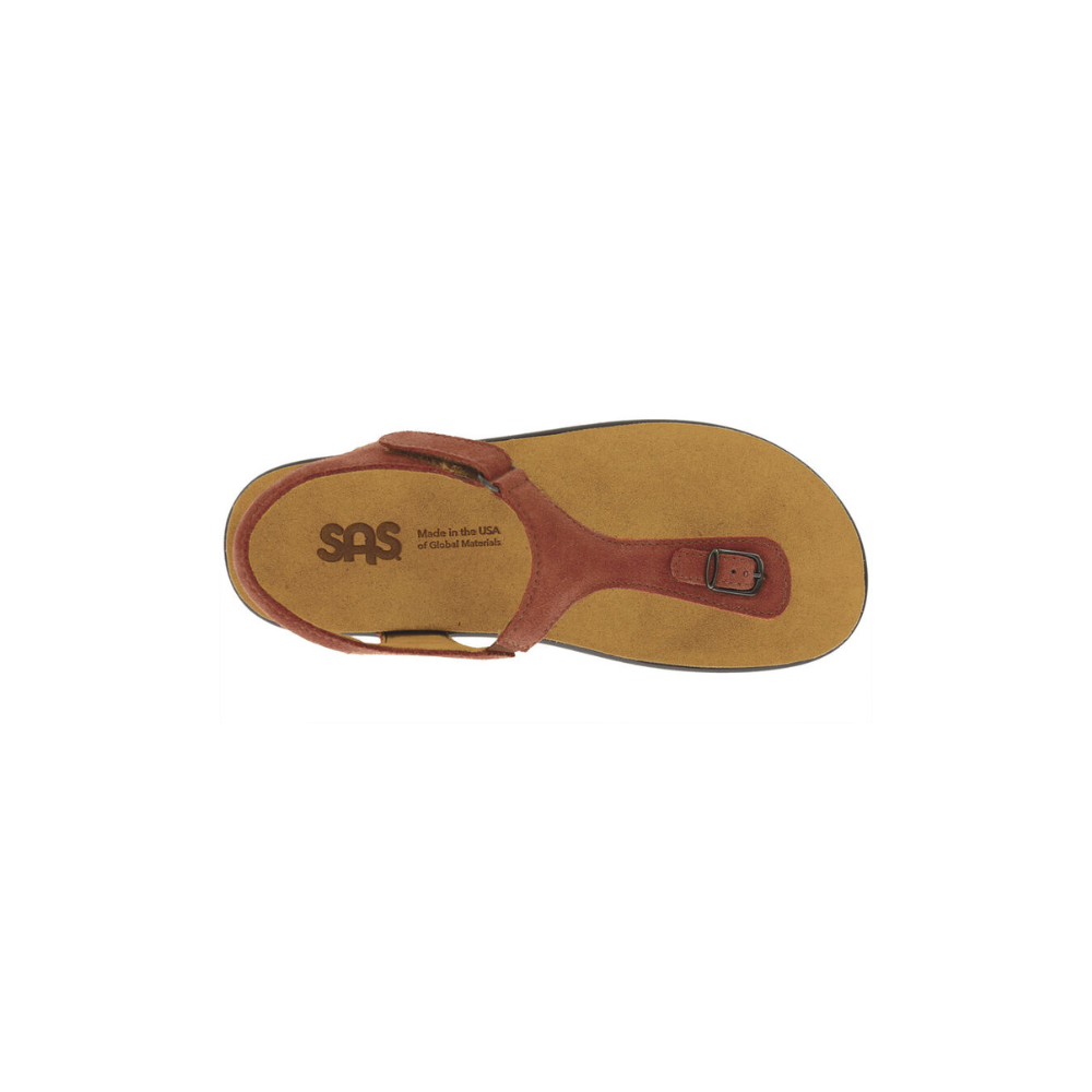 SAS Women's Marina - Leather Comfort Sandal - Rust