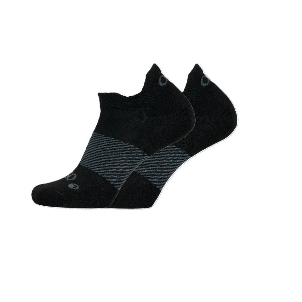 OS1st Wicked Comfort Unisex No Show Black Socks