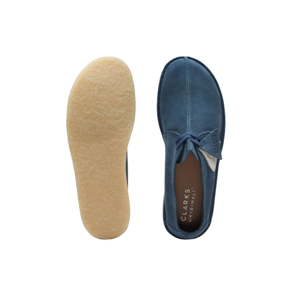 Clarks Men’s Desert Trek - Blue Nubuck - 26170134