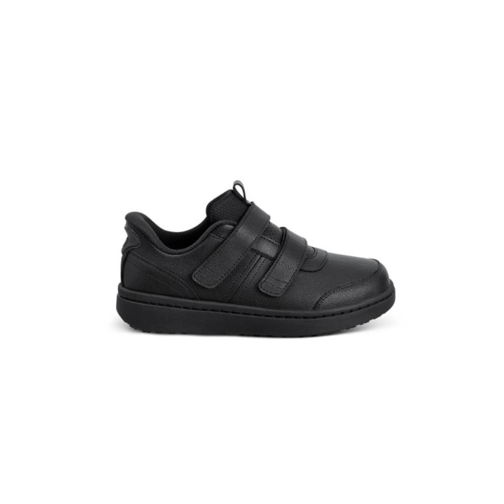 OrthoFeet Women's Maple Hands-Free Double Depth Leather Sneaker - Black