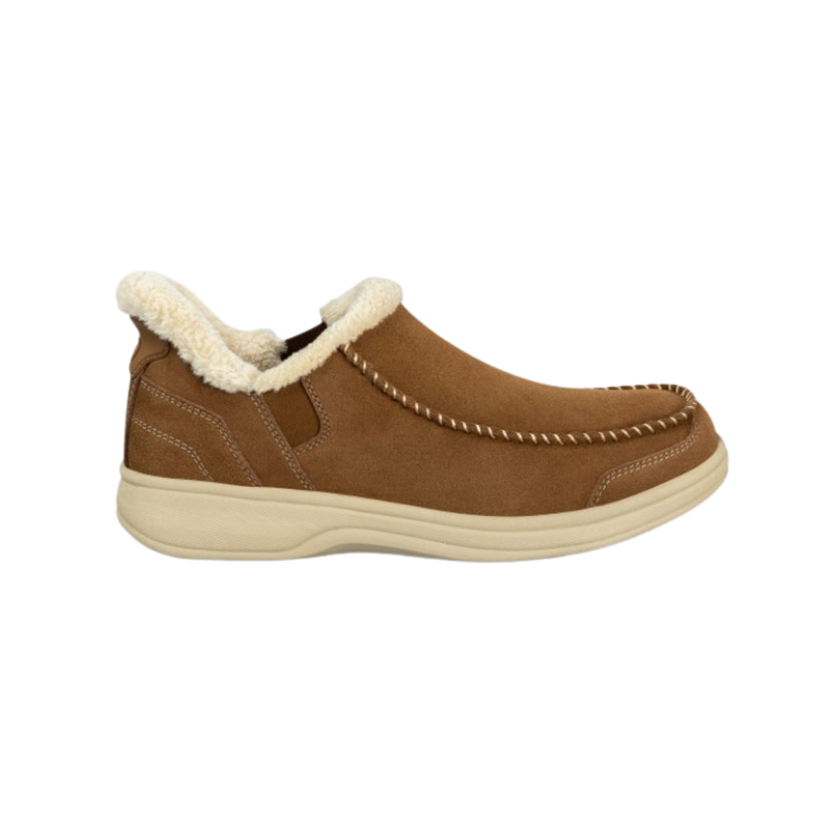 Orthofeet Men's Vito Hands-Free Slippers – Chestnut