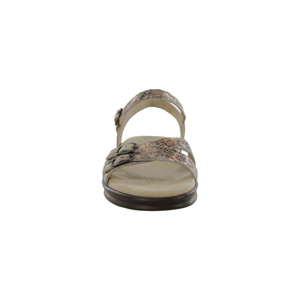 SAS Women's Duo - Quarter Strap Comfort Sandal - Multisnake Taupe