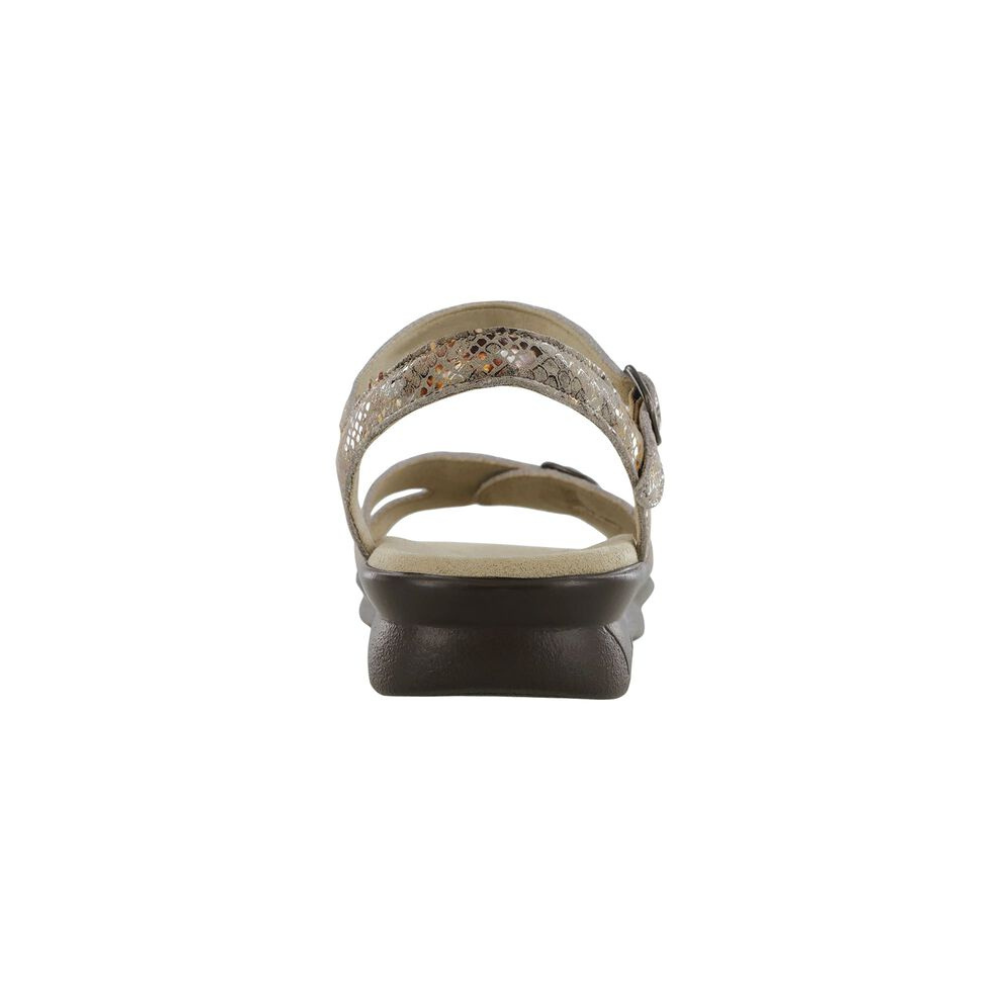 SAS Women's Duo - Quarter Strap Comfort Sandal - Multisnake Taupe