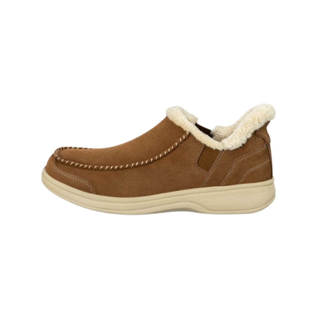 Orthofeet Men's Vito Hands-Free Slippers – Chestnut