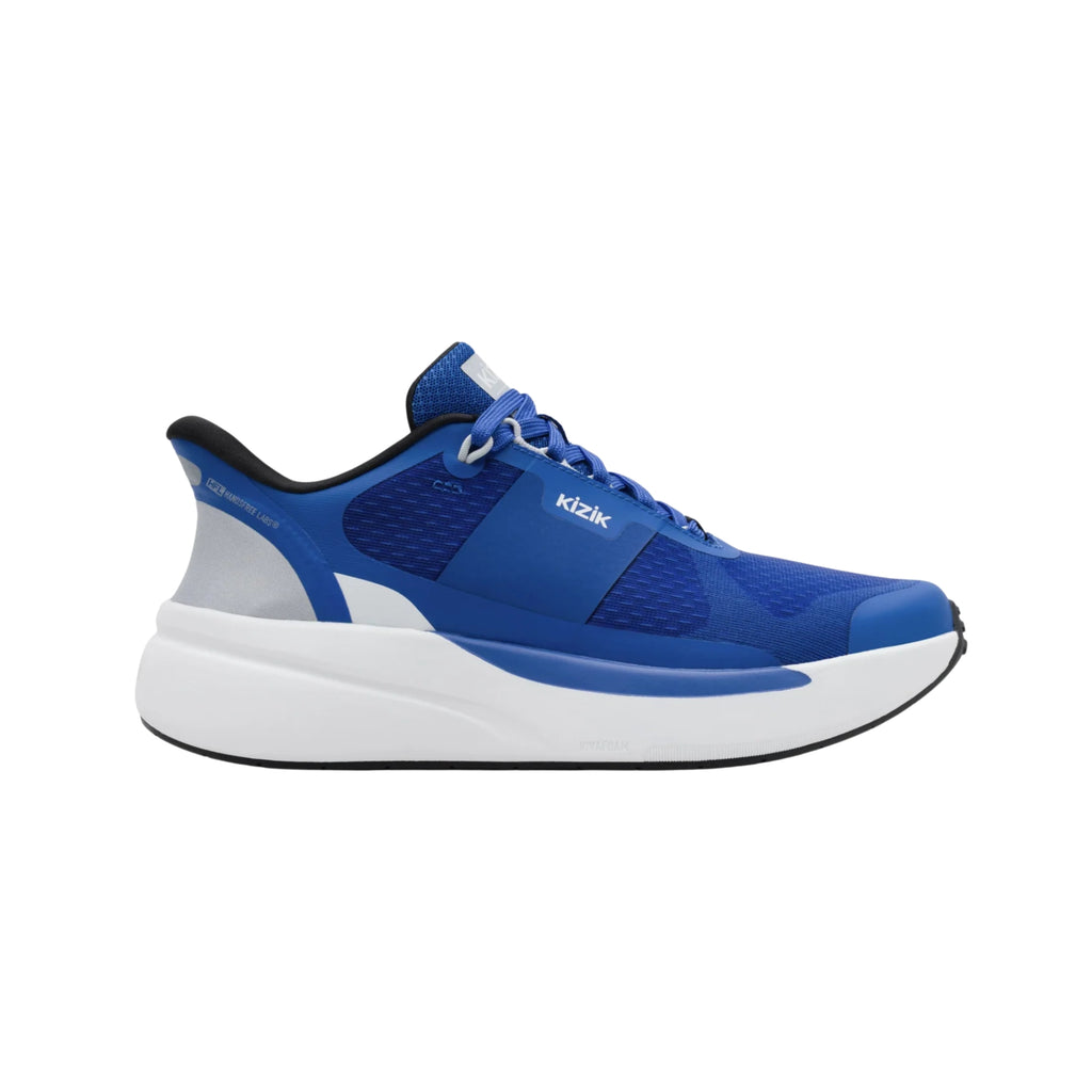 Kizik Men's Freedom Run Hands-Free Sneakers – Lapis Blue / White