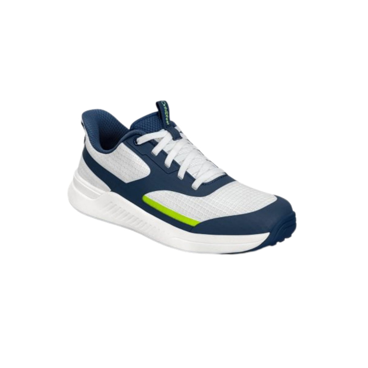 Orthofeet Men’s Fairway Orthopedic Waterproof Golf Shoes – White/Navy/Lime