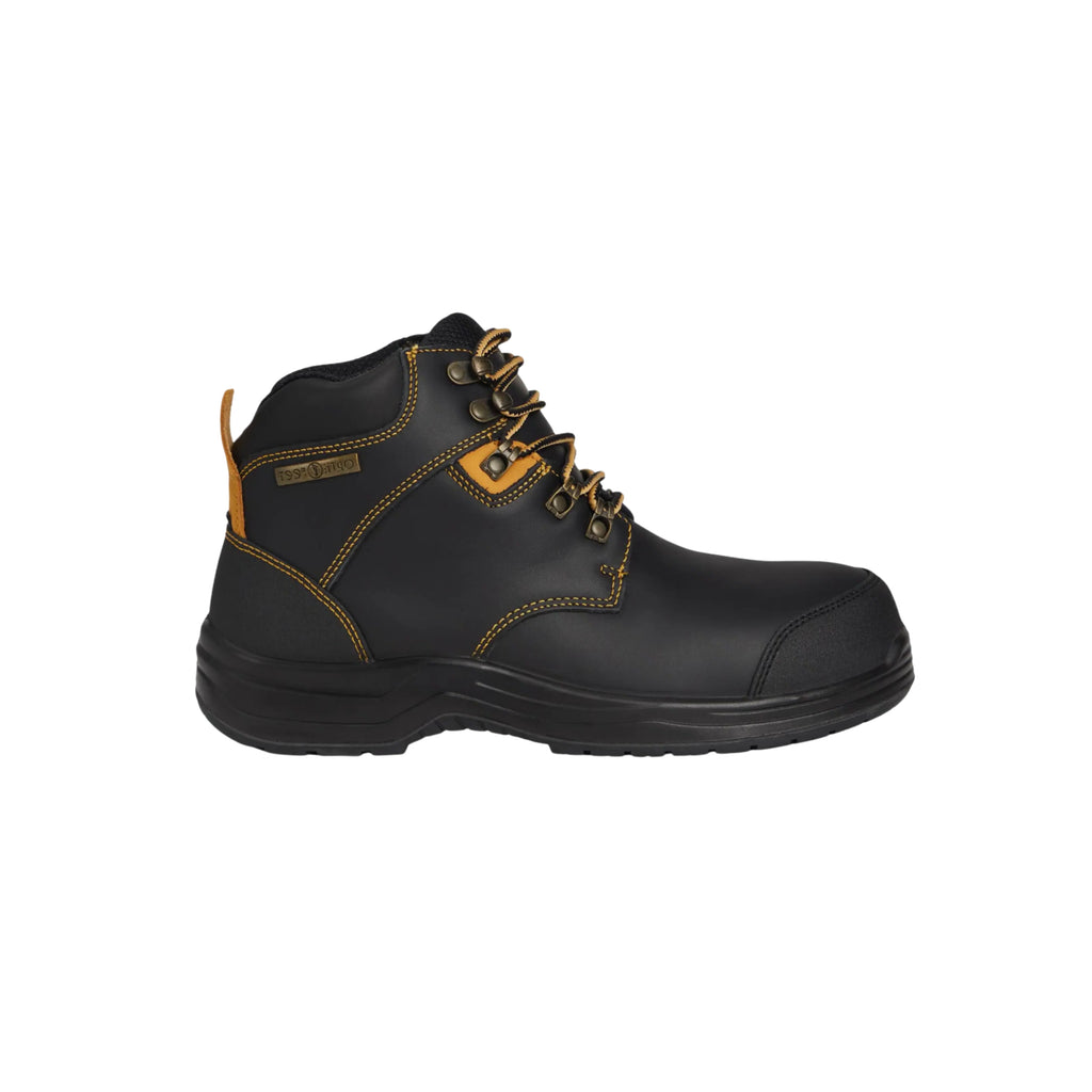 Orthofeet Men’s Granite Waterproof Work Boots – Black