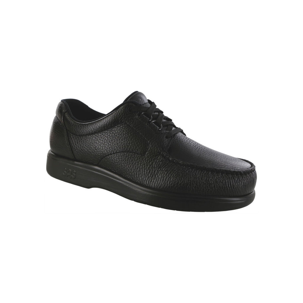 SAS Men's Bout Time Handcrafted Leather Comfort Walking Shoe – Black