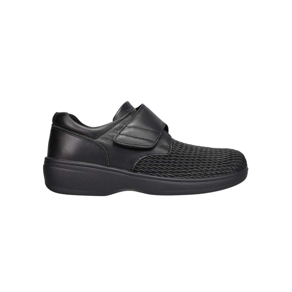 Propét Women's Olivia Stretchable Leather Slip-On Shoe – Black