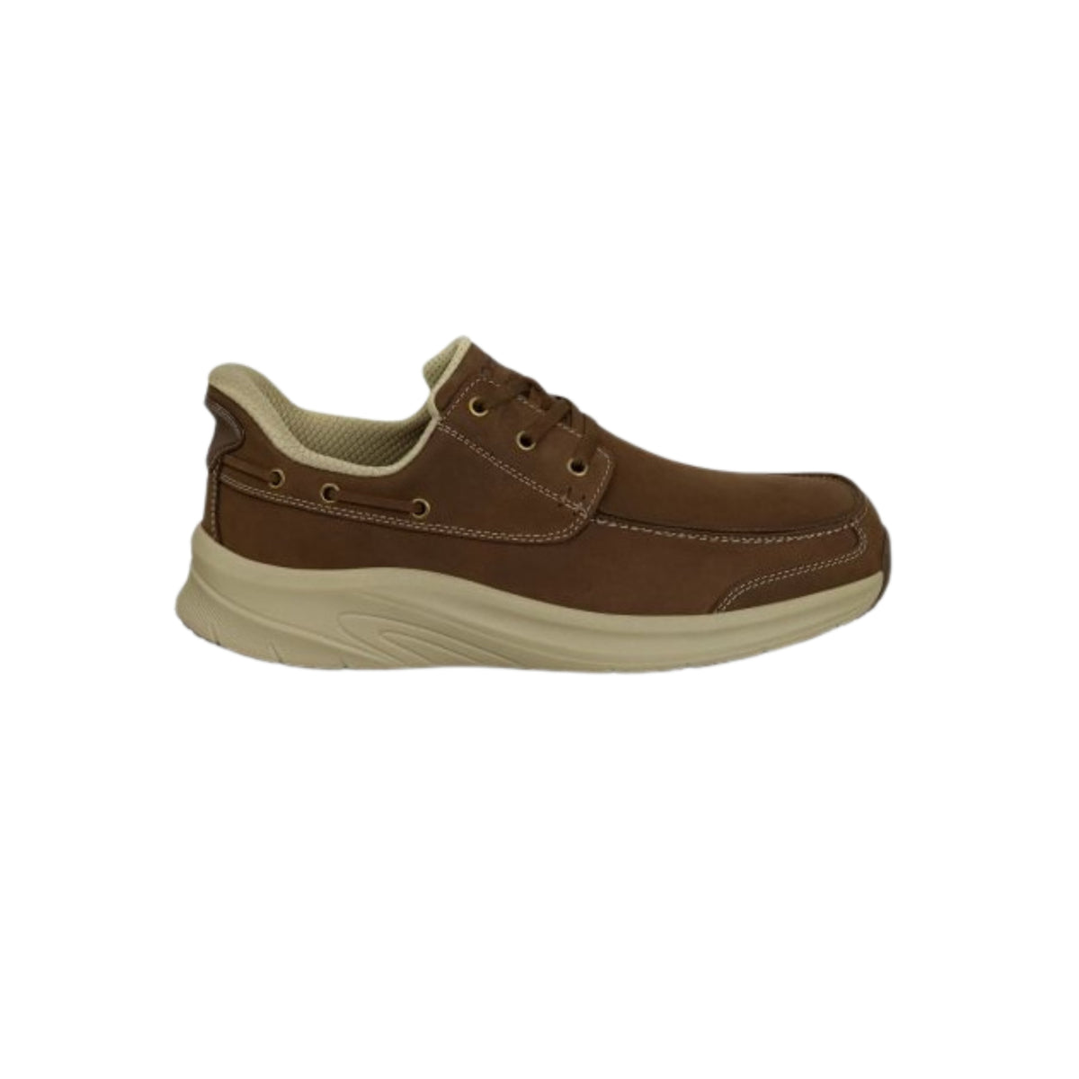 Orthofeet Men's Commander - Hands-Free Boat Shoe - Brown