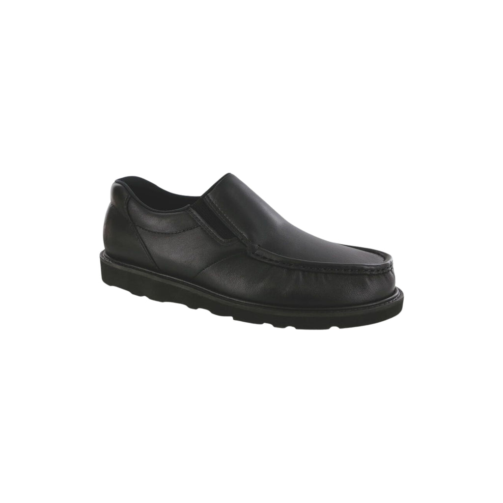 SAS Men's Hangout Vibram Moc-Toe Slip-On Shoe - Matte Black