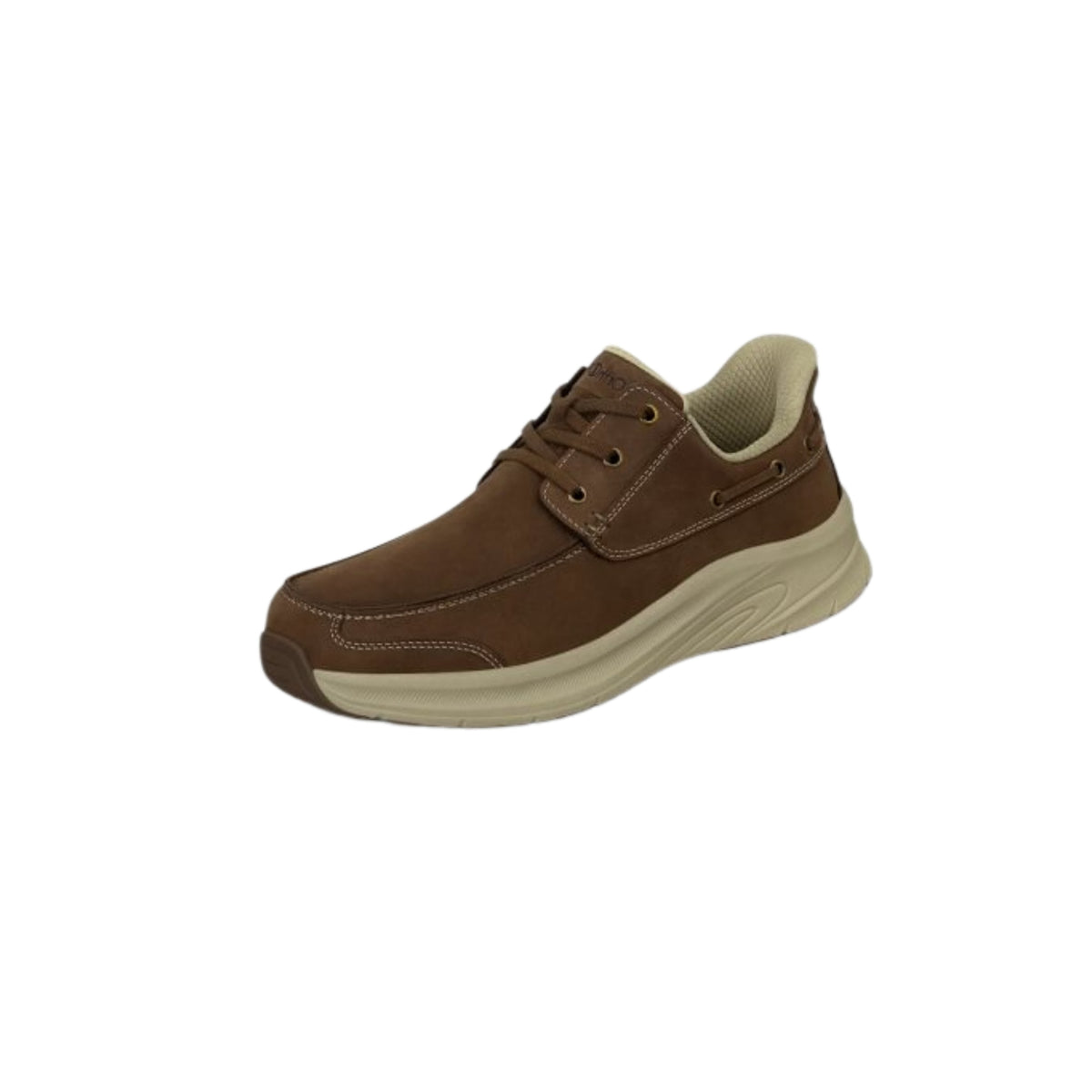 Orthofeet Men's Commander - Hands-Free Boat Shoe - Brown