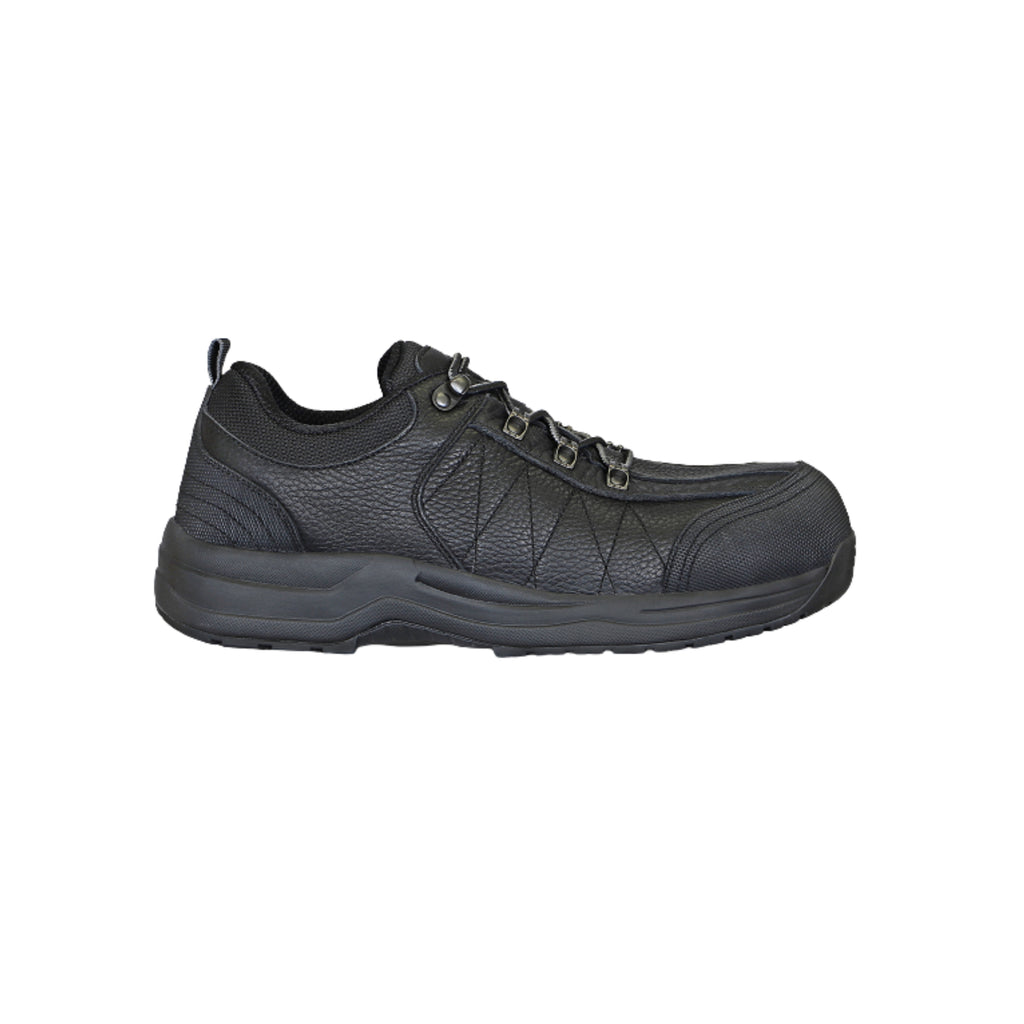 Orthofeet Men’s Basalt Waterproof Composite Toe Work Shoes – Black