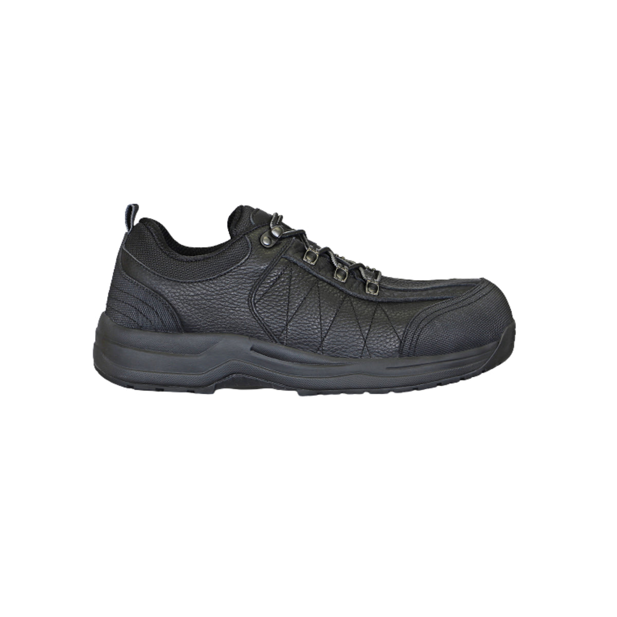 Orthofeet Men’s Basalt Waterproof Composite Toe Work Shoes – Black