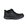Orthofeet Men’s Verno Hands-Free Orthopedic Leather Boots – Black