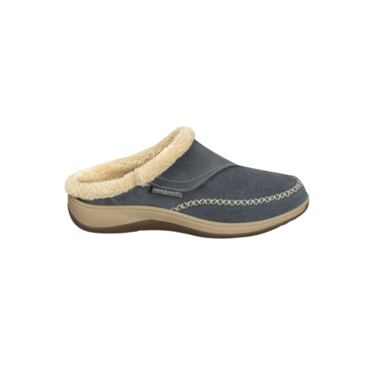 Orthofeet Women's Charlotte Orthopedic Adjustable Slippers - Gray
