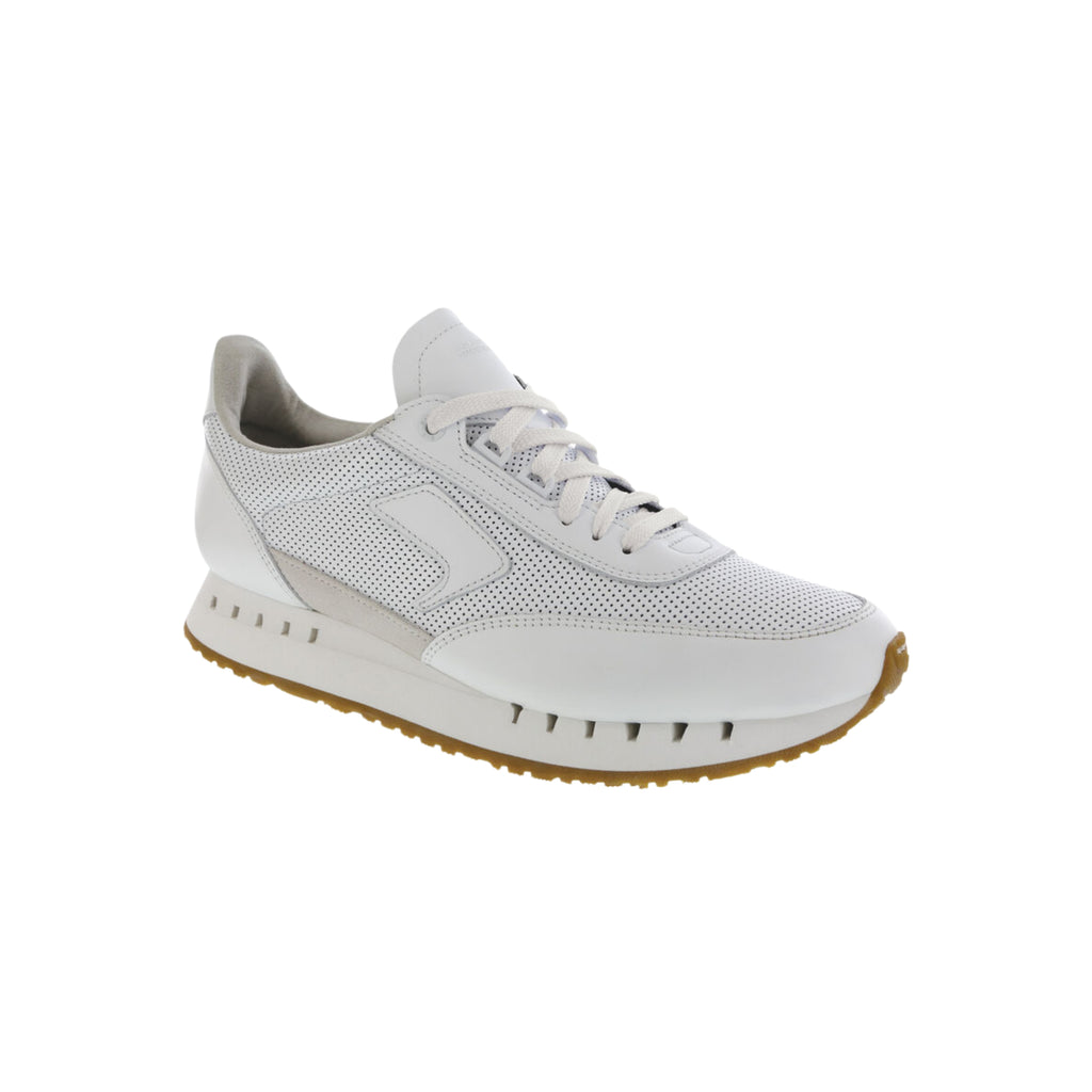SAS Men's 7eventy6ix-Y Leather Lace-Up Sneaker – Blanc