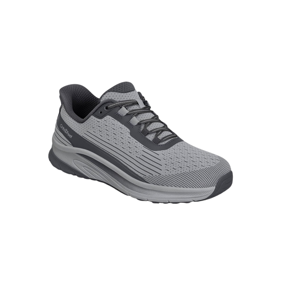 Orthofeet Men's Dash Hands-Free Slip-On Sneakers – Gray