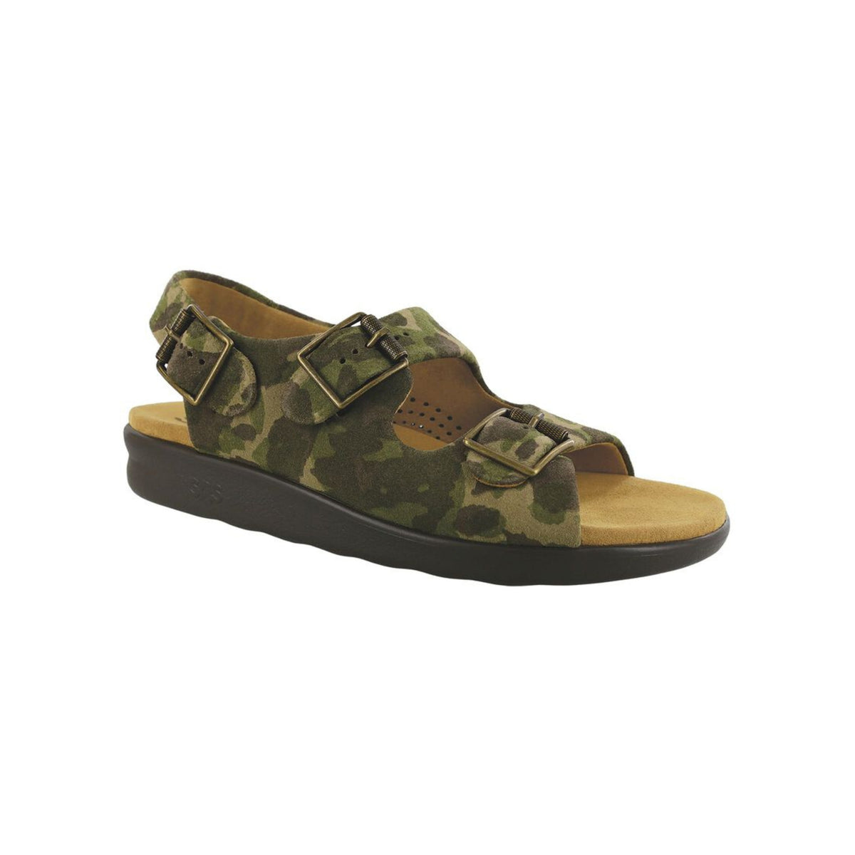 SAS Men's Bravo Leather Adjustable Comfort Sandal – Camo