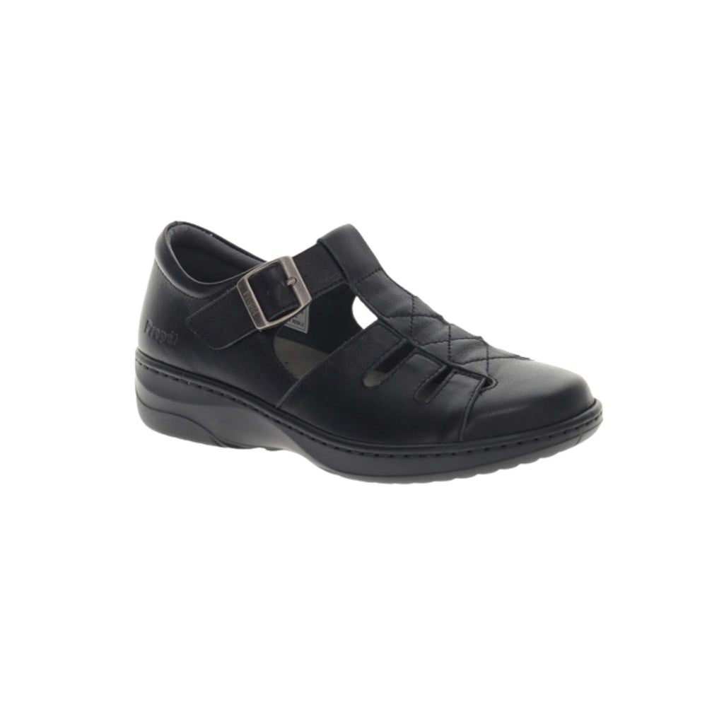 Propét Gwyneth Women's Orthotic-Friendly Comfort Sandal – Black
