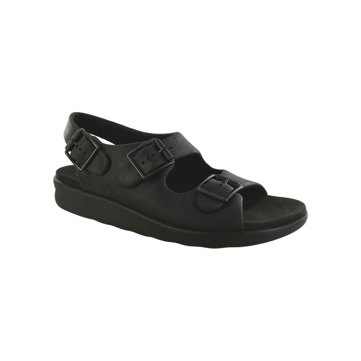 SAS Men's Bravo Leather Adjustable Heel Strap Sandal – Black Bear