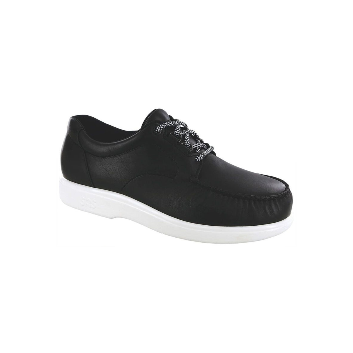 SAS Men's Bout Time LT Leather Comfort Shoe – Matte Black