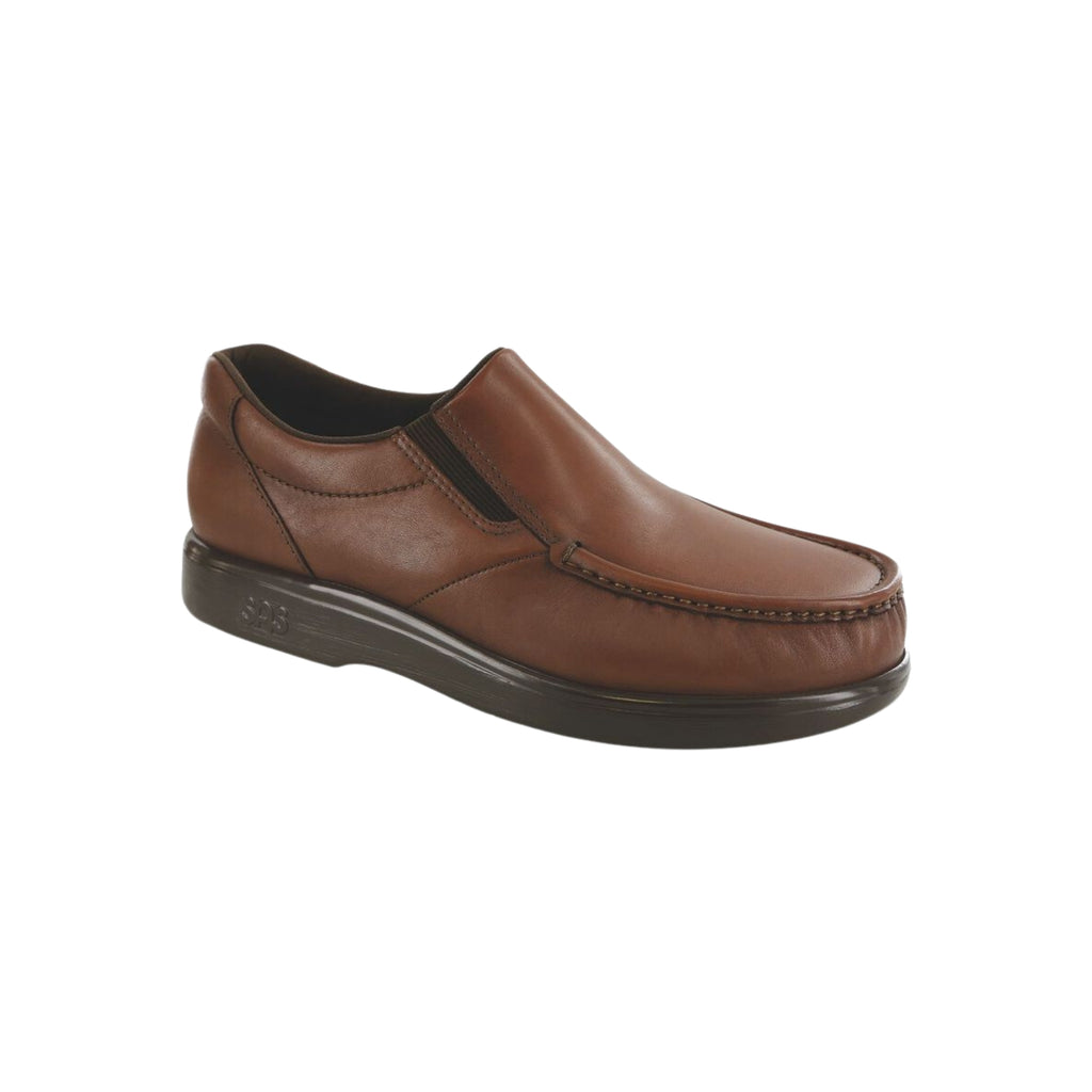 SAS Men’s Side Gore Slip-On Dress Shoes – Antique Tan