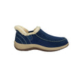 Orthofeet Women's Lorin Hands-Free Suede Orthopedic Slippers-Sapphire