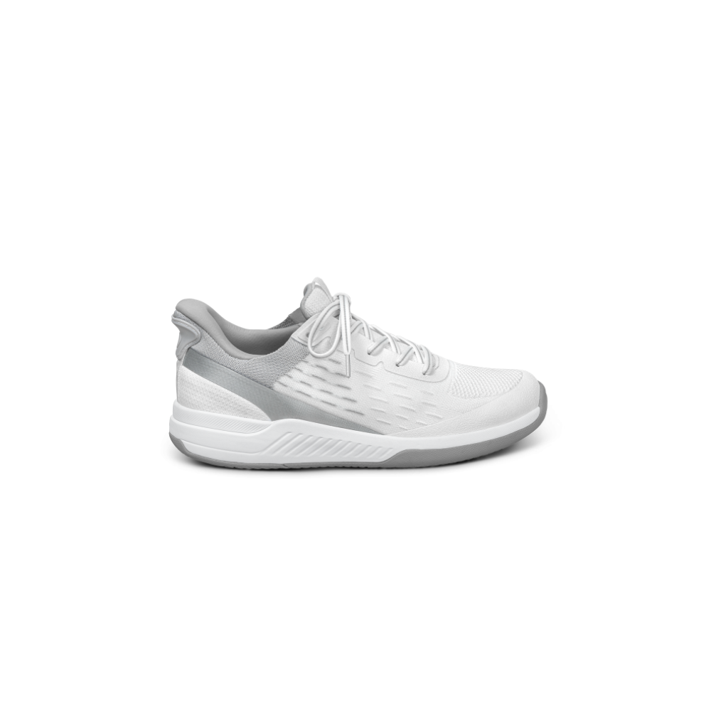 OrthoFeet Women's Ace Pickleball Hands Free Sneaker - White/Gray