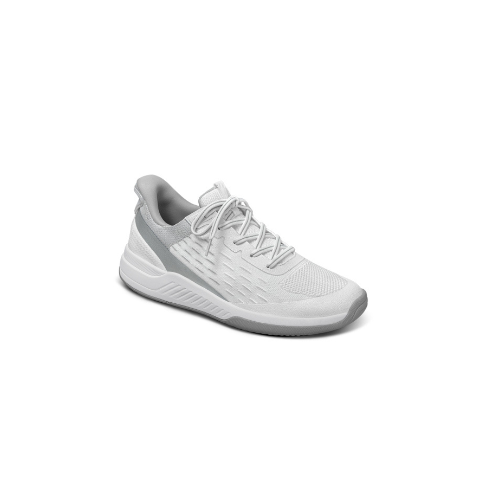 OrthoFeet Women's Ace Pickleball Hands Free Sneaker - White/Gray