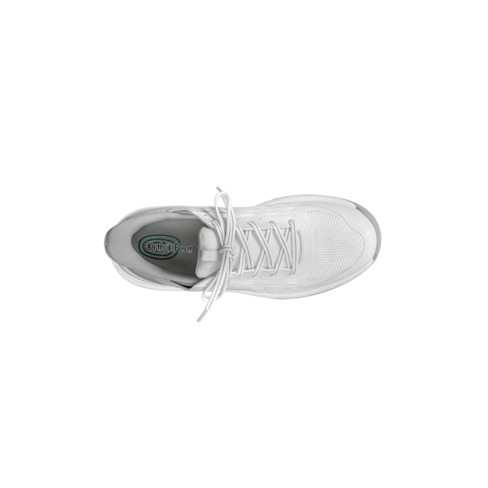 OrthoFeet Women's Ace Pickleball Hands Free Sneaker - White/Gray