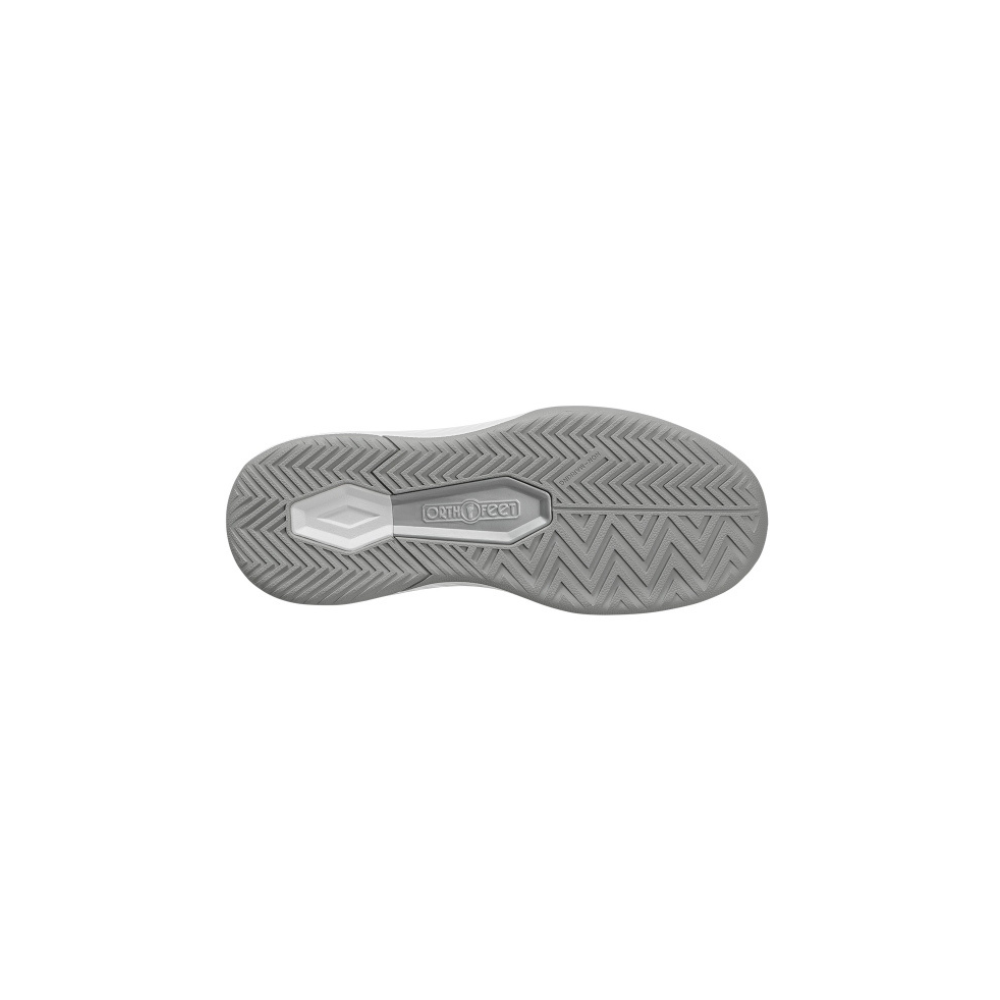 OrthoFeet Women's Ace Pickleball Hands Free Sneaker - White/Gray