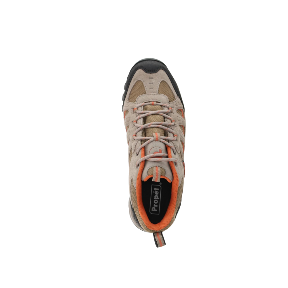 Propét Ridge Walker Low Men's Waterproof Trail Shoes - Gunsmoke/Orange