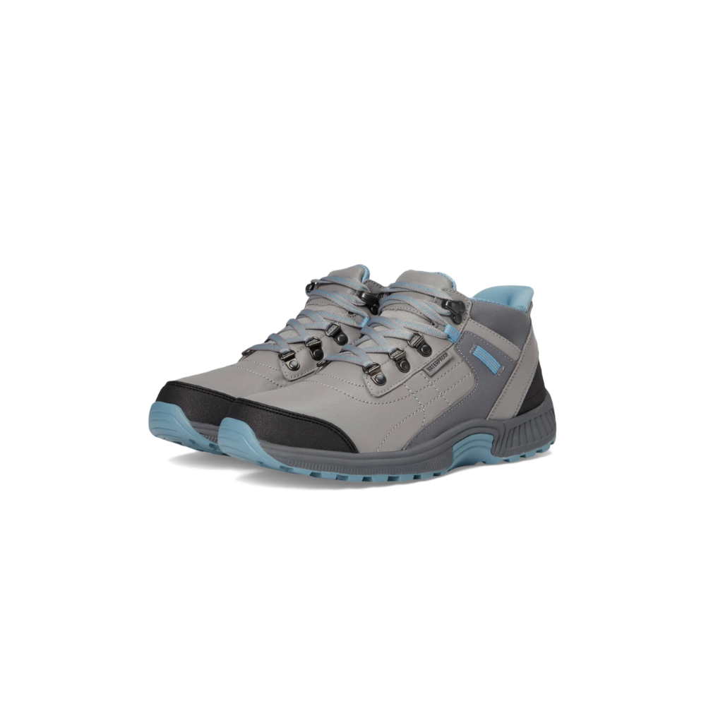OrthoFeet Women's Carmel Hands-Free Waterproof Hiking Boot - Gray