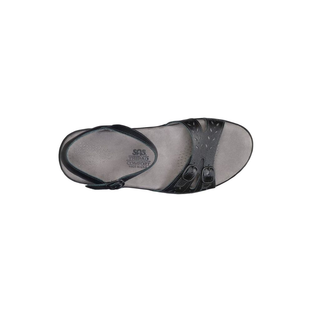 SAS Women's Duo - Quarter Strap Comfort Sandal - Black