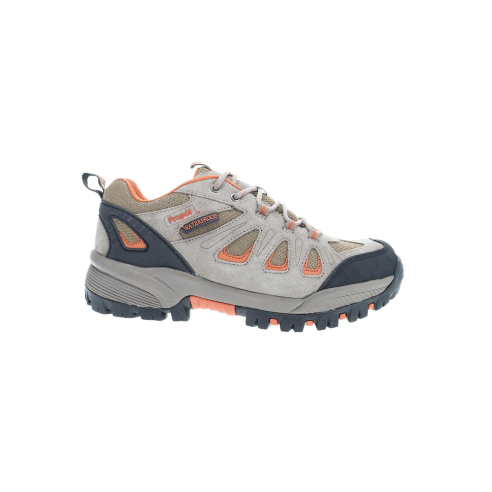 Propét Ridge Walker Low Men's Waterproof Trail Shoes - Gunsmoke/Orange
