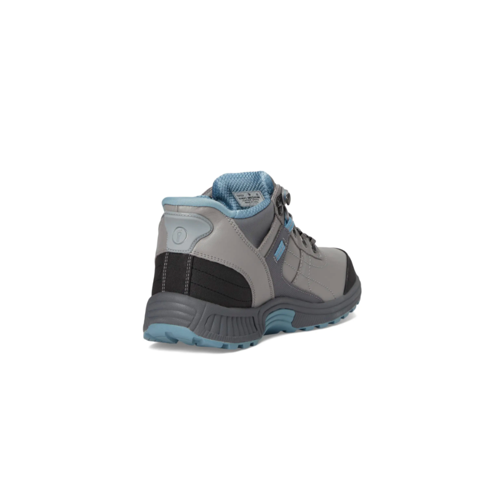 OrthoFeet Women's Carmel Hands-Free Waterproof Hiking Boot - Gray