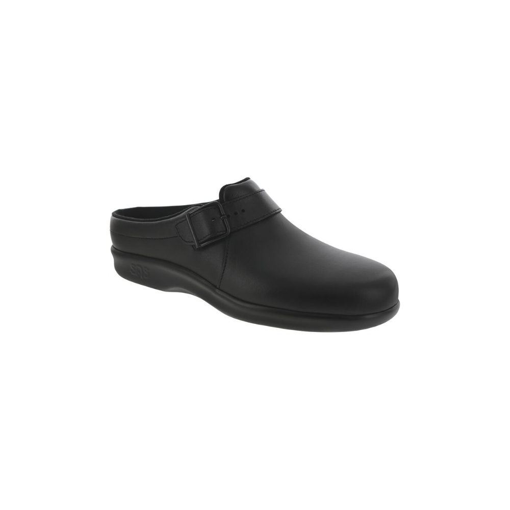 SAS Women's Clog - Comfort Leather Clog - Black