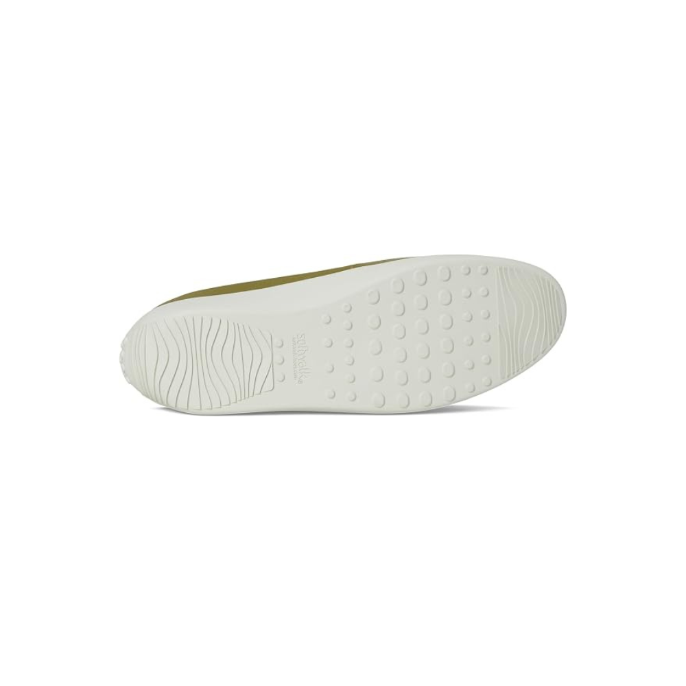 SoftWalk Disa Women's Leather Slip-On Flat - Olive Nubuck